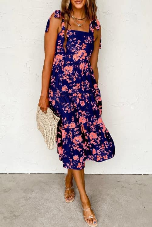 Floral Printed Maxi Dress (Preorder)