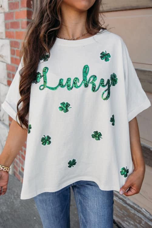 Lucky Sequin T-Shirt (Preorder)