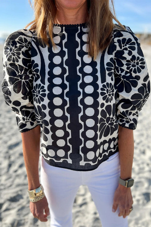 Puff Sleeve Blouse (Preorder)