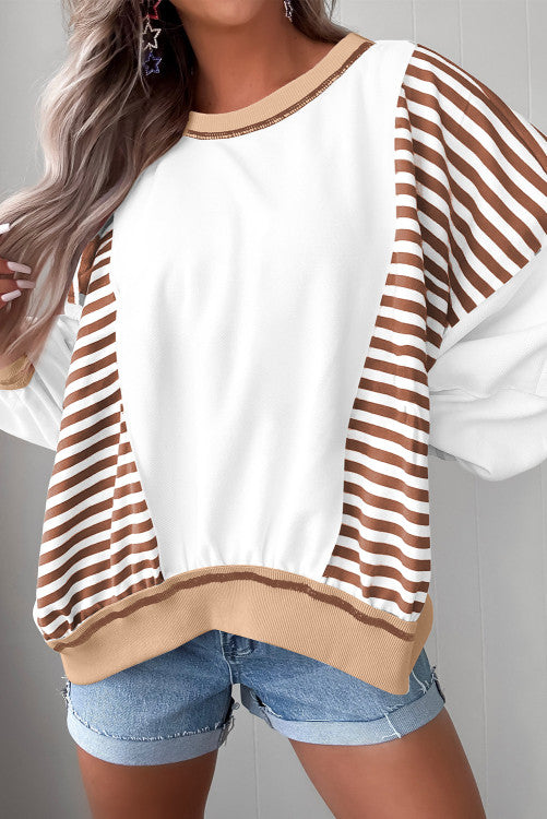 Striped Detail Sweatshirt (Preorder)