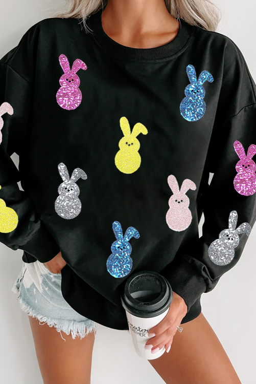 Sequin Bunny Sweatshirt (Preorder)