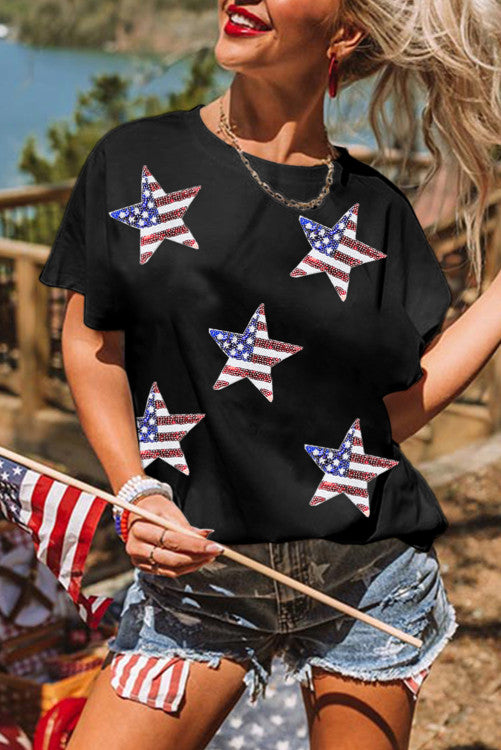 Sequin Star Tee (Preorder)