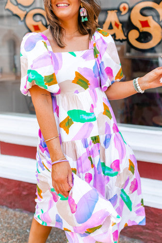 Abstract Midi Dress (Preorder)