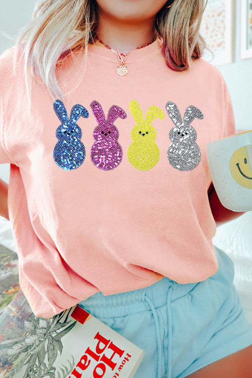 Sequin Bunny Easter Tee (Preorder)