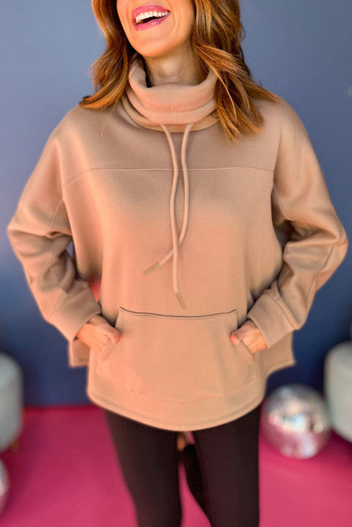 Cowl Neck Dolman Sweatshirt (Preorder)