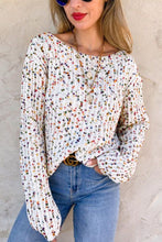 Load image into Gallery viewer, Confetti Twist Back Sweater (Preorder)
