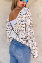 Load image into Gallery viewer, Confetti Twist Back Sweater (Preorder)
