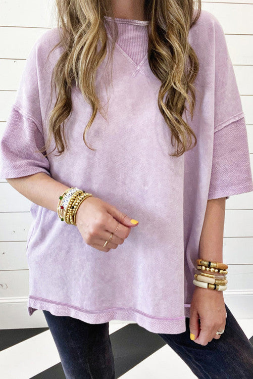 Mineral Wash Short Sleeve Top (Preorder)