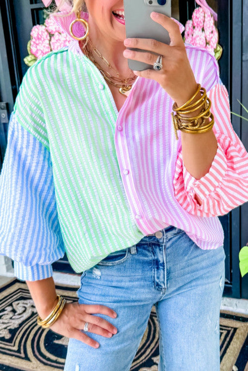 Striped Button Down (Preorder)