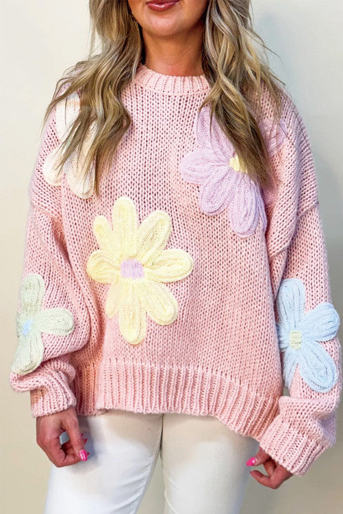 Floral Detail Sweater (Preorder)
