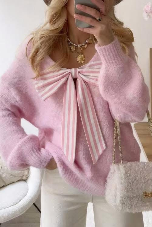 Pink Bow Sweater  (preorder)