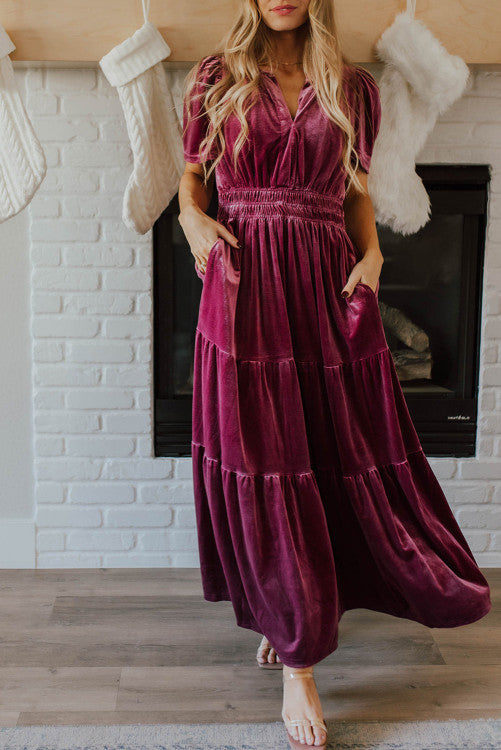 Velvet Maxi Dress (Preorder)