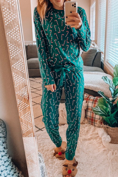 Candy Cane Loungewear Set (Preorder)