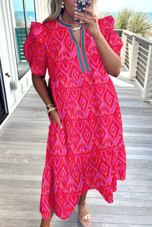Plus Pink Maxi Dress (Preorder)