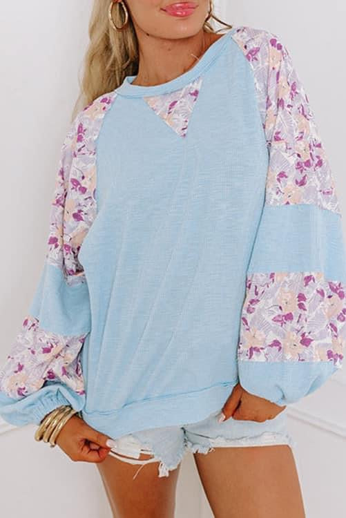 Floral Mixed Media Knit (Preorder)