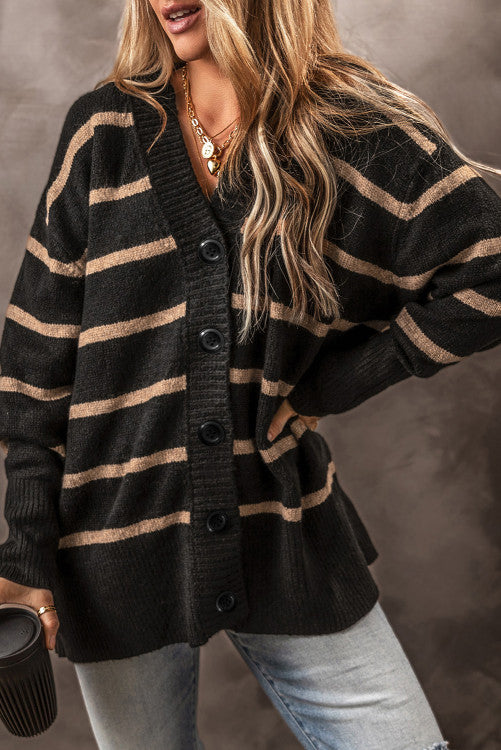 Striped Cardigan Sweater (Preorder)