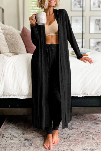 Black Lounge Two Piece Set (Preorder)