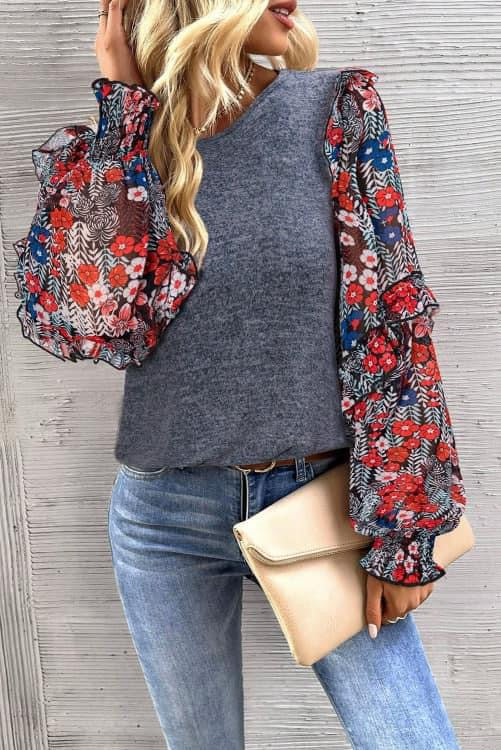 Print Sleeve Knit (Preorder)