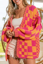 Load image into Gallery viewer, Pink and Orange Chunky Cardigan (Preorder)
