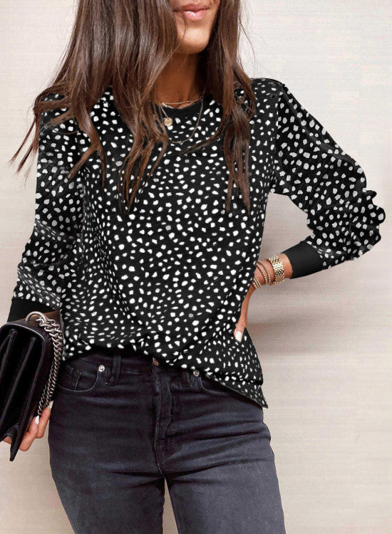 Black Spotted Tee (Preorder)