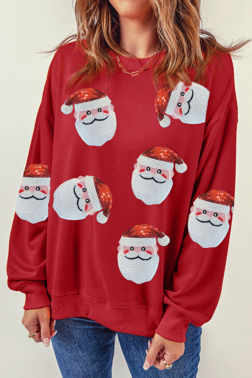 Sequin Santa Sweatshirt
