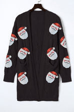 Load image into Gallery viewer, Sequin Santa Cardigan (Preorder)
