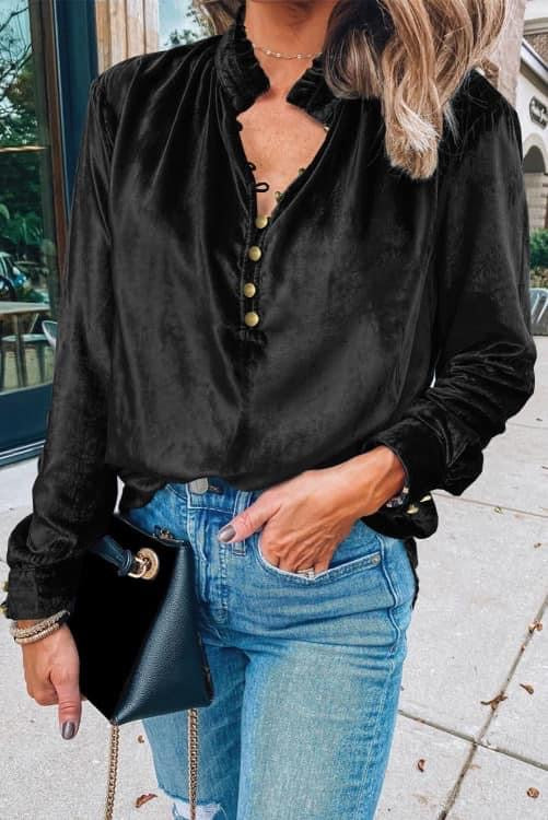 Velvet Blouse (Preorder)