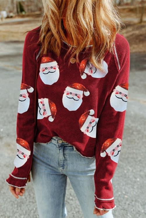 Sequin Santa Knit (preorder)