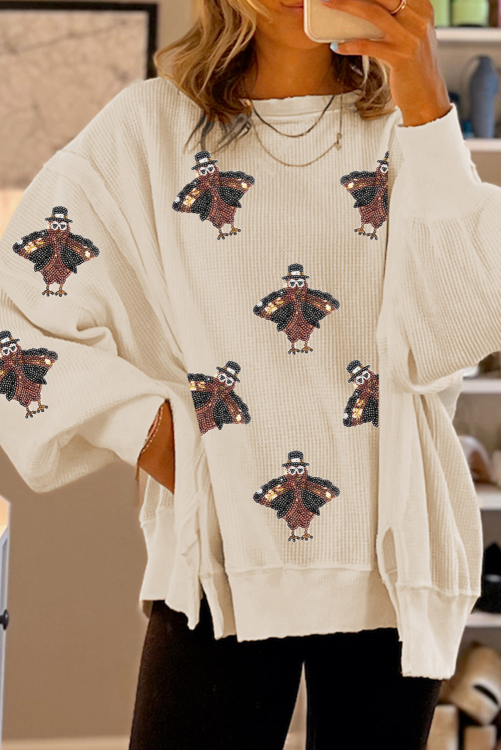 Sequin Turkey Sweatshirt (preorder)