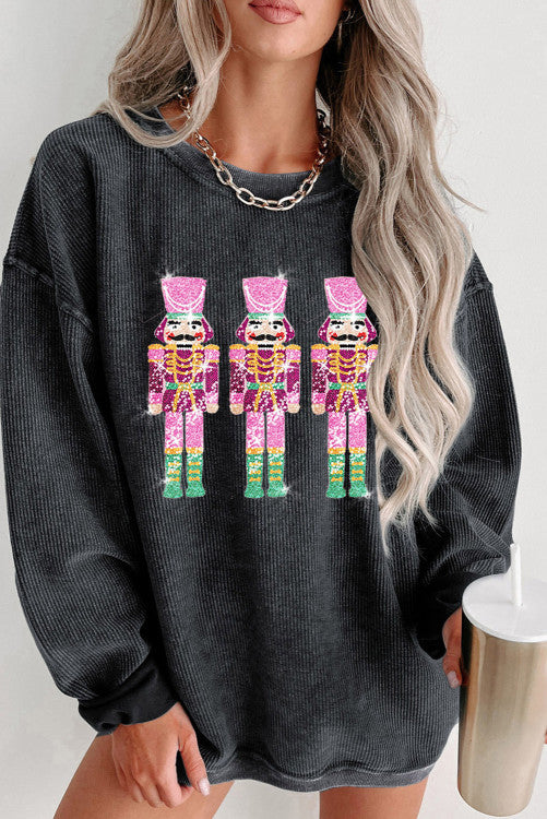 Sequin Nutcracker Sweatshirt (Preorder)