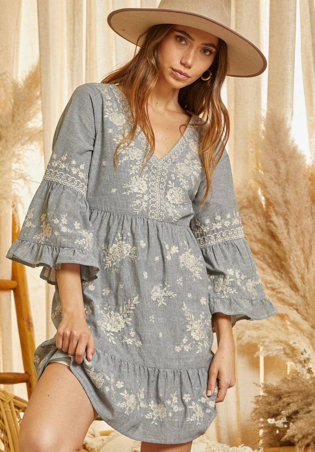 Floral Embroidered Dress