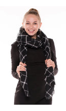 Load image into Gallery viewer, Plaid Blanket Scarf
