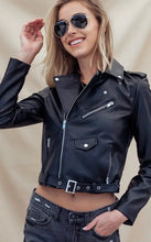 Load image into Gallery viewer, Faux Leather Moto
