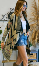 Load image into Gallery viewer, Multi Color Aztec Sweater Cardigan

