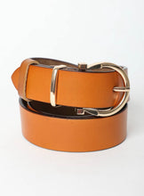 Load image into Gallery viewer, Horseshoe Gold Buckle Belt
