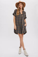 Load image into Gallery viewer, Plaid Shirt Dress
