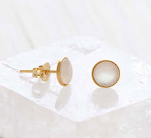 Load image into Gallery viewer, 6mm Mother of Pearl Earrings
