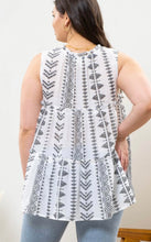 Load image into Gallery viewer, Plus Size Geometric Tank
