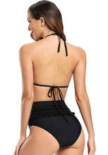 Load image into Gallery viewer, Black Pom Pom Swimsuit
