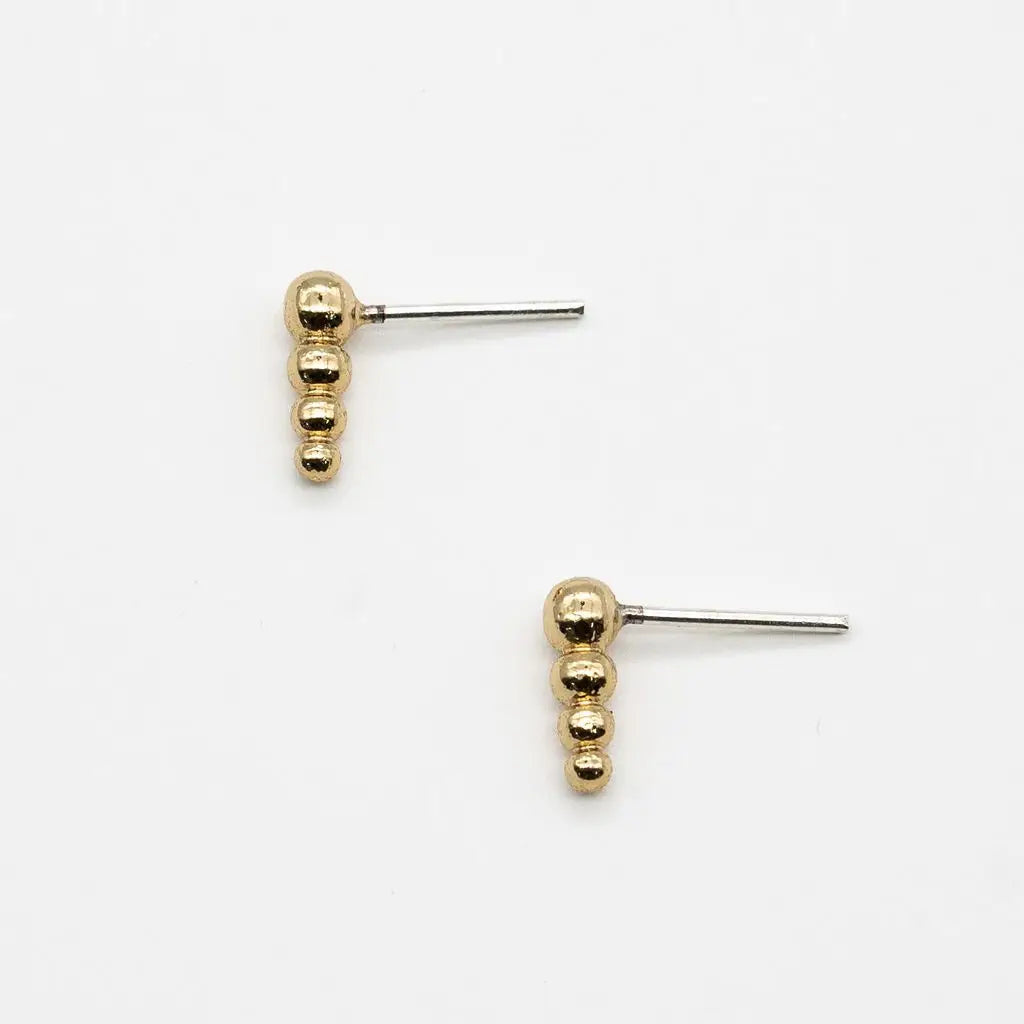 Beaded Ear Climber Studs