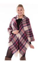 Load image into Gallery viewer, Plaid Blanket Scarf
