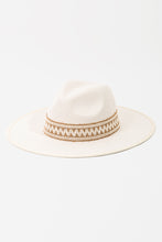 Load image into Gallery viewer, Boho Band Two Tone Fedora Hat
