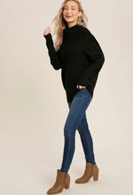 Load image into Gallery viewer, Slouchy Neck Dolman Sleeve Sweater

