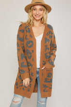 Load image into Gallery viewer, Cozy Leopard Cardigan (Mocha)
