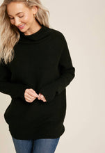 Load image into Gallery viewer, Slouchy Neck Dolman Sleeve Sweater
