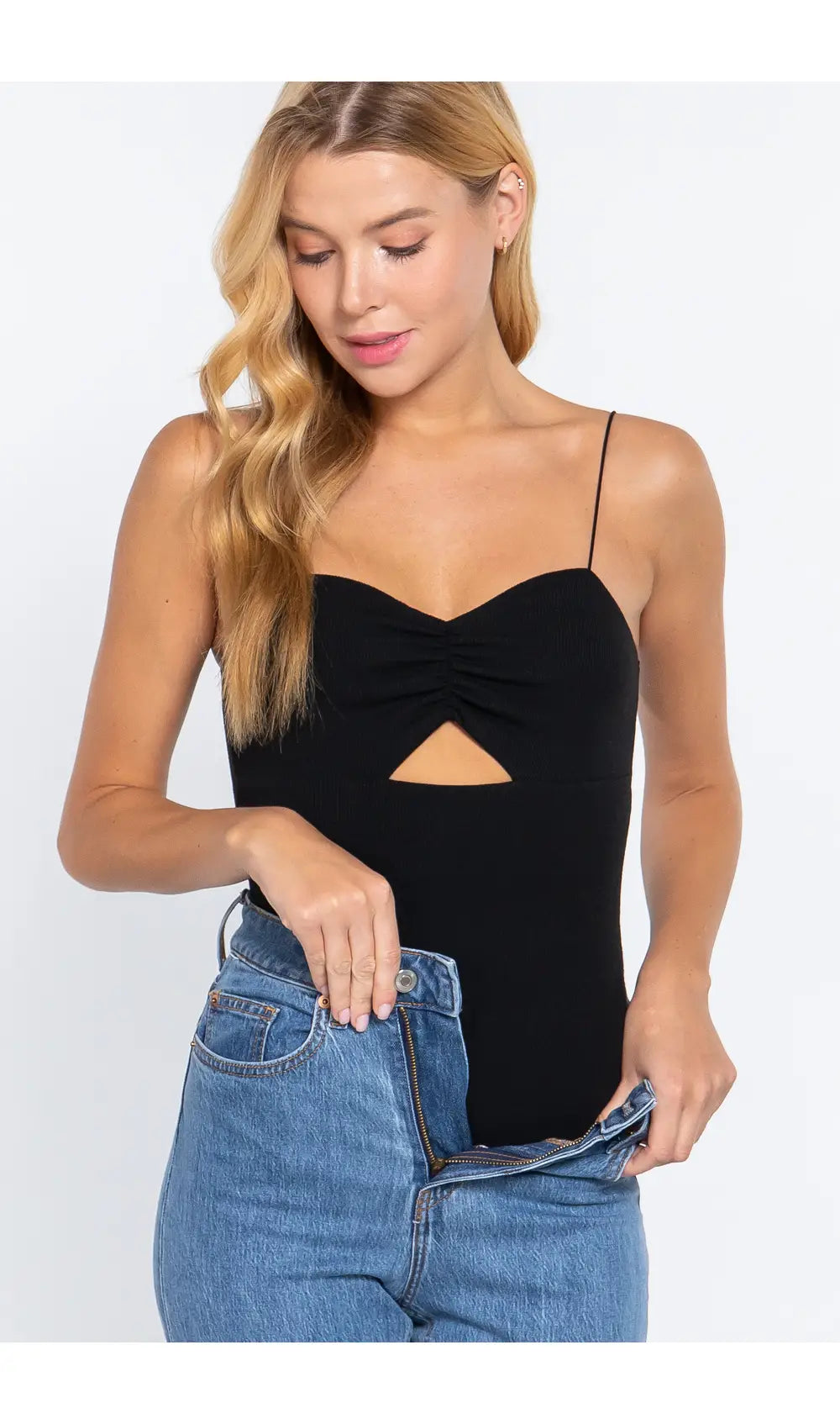 Keyhole Ribbed Bodysuit