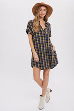 Load image into Gallery viewer, Plaid Shirt Dress
