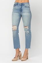 Load image into Gallery viewer, Judy Blue Straight Ankle Distressed Jeans
