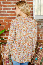 Load image into Gallery viewer, High Neck Boho Floral Blouse
