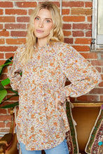 Load image into Gallery viewer, High Neck Boho Floral Blouse
